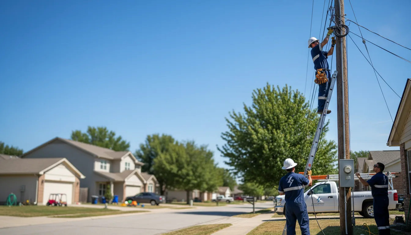 Residential electrician providing installation services in Weldon, IA